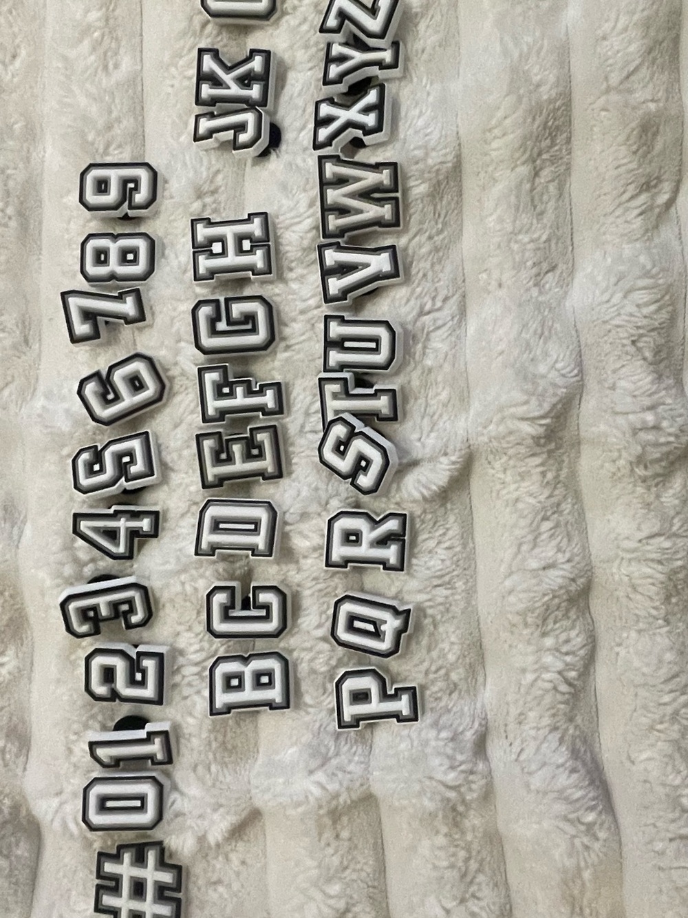 32pc Letter and Number Croc Charm Bulk